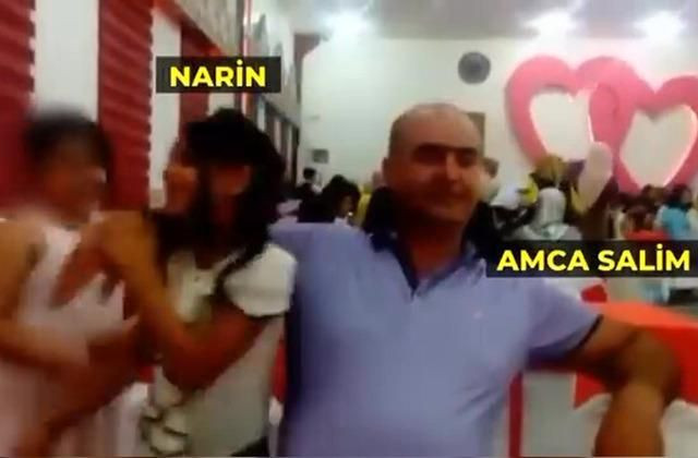 Narin ile amcası Salim Güran'ın görüntüleri ortaya çıktı! Utanarak arkadaşını çağırıyor