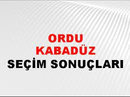 Ordu Kabadüz Yerel Seçim Sonuçları! 31 Mart 2024 Ordu Kabadüz Belediye Başkanlığı Seçim Sonuçları! Ordu Kabadüz'de kim kazandı, hangi parti?