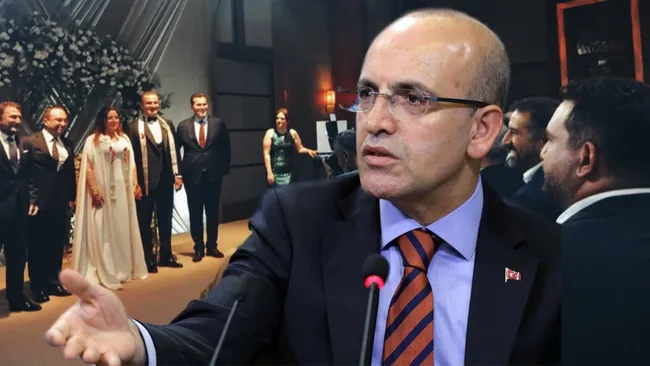 Mehmet Şimşek o düğündeki takı kuyruğuna çok kızdı!