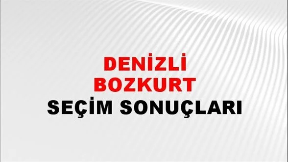 Denizli Bozkurt Yerel Seçim Sonuçları! 31 Mart 2024 Denizli Bozkurt Belediye Başkanlığı Seçim Sonuçları! Denizli Bozkurt'ta kim kazandı, hangi parti?