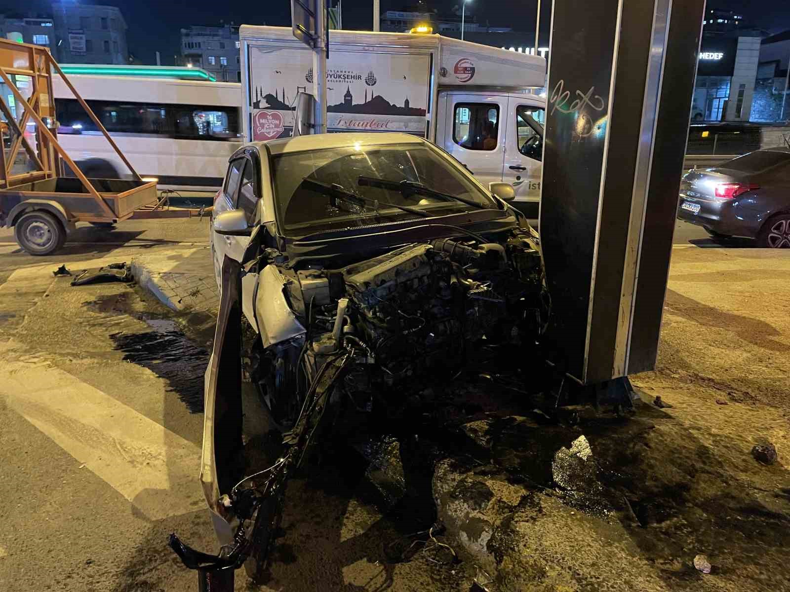 Zeytinburnu’nda trafik kazası: 1 yaralı
