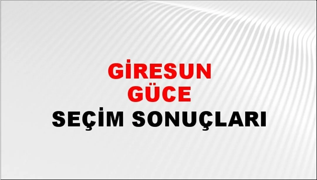 Giresun Güce Yerel Seçim Sonuçları! 31 Mart 2024 Giresun Güce Belediye Başkanlığı Seçim Sonuçları! Giresun Güce'de kim kazandı, hangi parti?