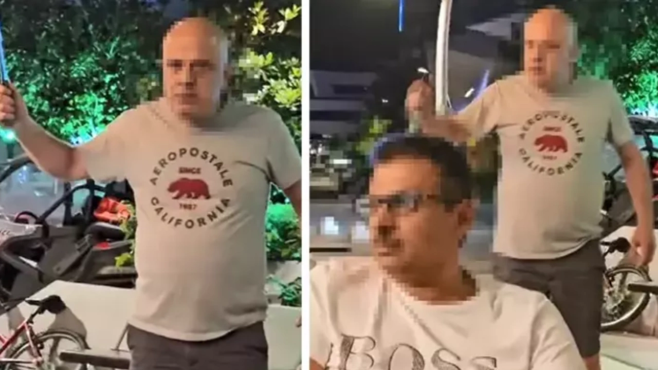 Korku dolu anlar: Turistlere bıçak çekti!