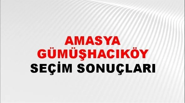 Amasya Gümüşhacıköy Yerel Seçim Sonuçları! 31 Mart 2024 Amasya Gümüşhacıköy Belediye Başkanlığı Seçim Sonuçları! Amasya Gümüşhacıköy kim kazandı, hangi parti?